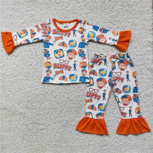 6 C11-2 baby girl clothes cartoon christmas pajamas set-promotion 2023.11.25