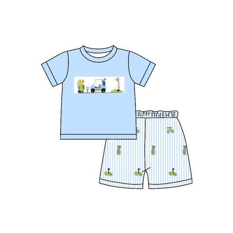 BSSO0993 pre-order 3-6M to 7-8T  baby boy clothes golf toddler boy summer outfits-2024.6.4