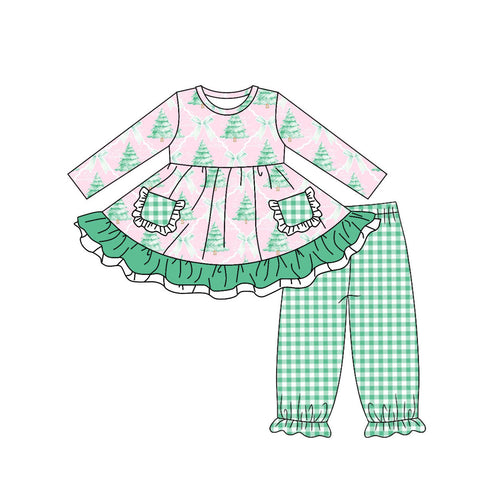 GLP1206 pre-order  toddler girl clothes santa girl christmas winter outfit 2024.6.3