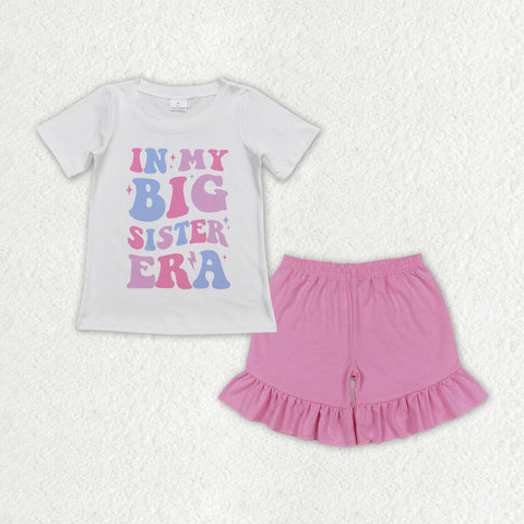 GSSO1400 baby girl clothes 1989 singer tshirt+ruffle shorts toddler girl summer outfits 21