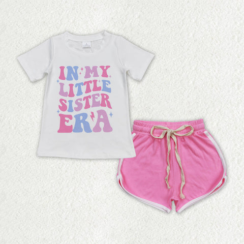 GSSO1405 baby girl clothes 1989 singer tshirt+pink shorts toddler girl summer outfits 26