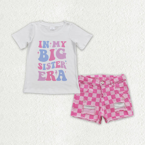 GSSO1408 baby girl clothes 1989 singer tshirt+jeans shorts toddler girl summer outfits 1