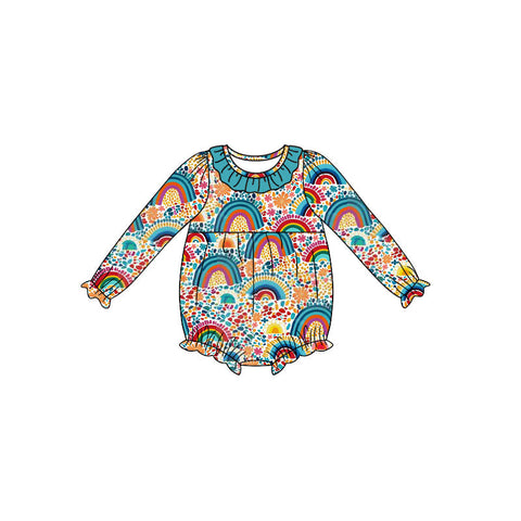 LR1015 pre-order  toddler girl clothes rainbow baby girl winter bubble-2024.6.4