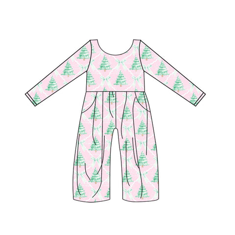 LR1020 pre-order baby girl clothes christmas tree girl christmas winter jumpsuit-2024.6.4