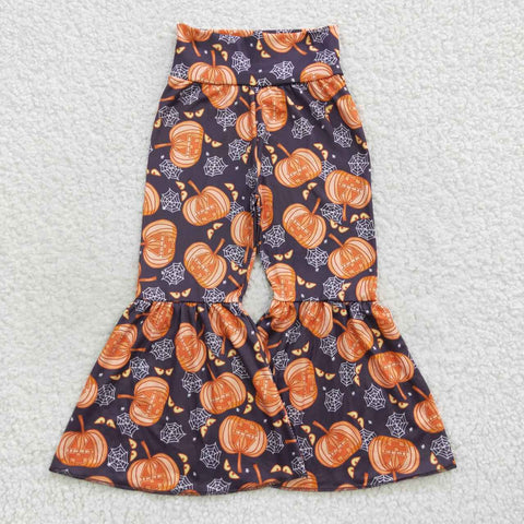 P0231 kids clothes girls halloween bell bottom pants flare pant