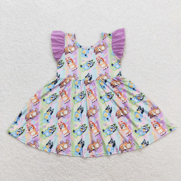 GSD0985 RTS toddler clothes cartoon baby girl summer dress