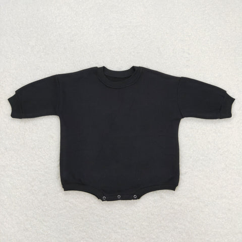 LR0935 RTS baby clothes sweater black newborn winter bubble