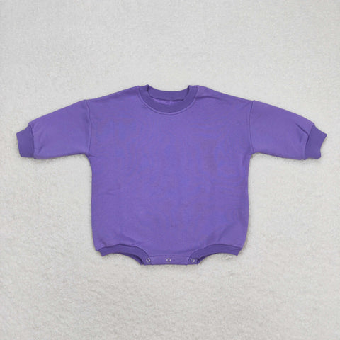 LR0933  RTS baby clothes sweater purple newborn winter bubble