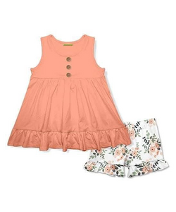 MOQ:5sets each design custom order baby girl summer shorts outfit 1
