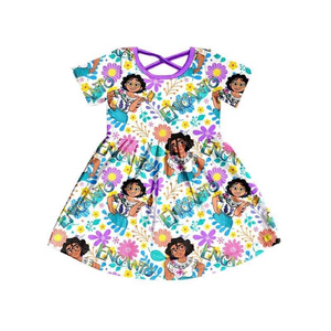 MOQ:5sets each design custom order baby girl summer dress
