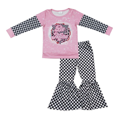 GLP0446 toddler girl clothes girl belll bottom outfit