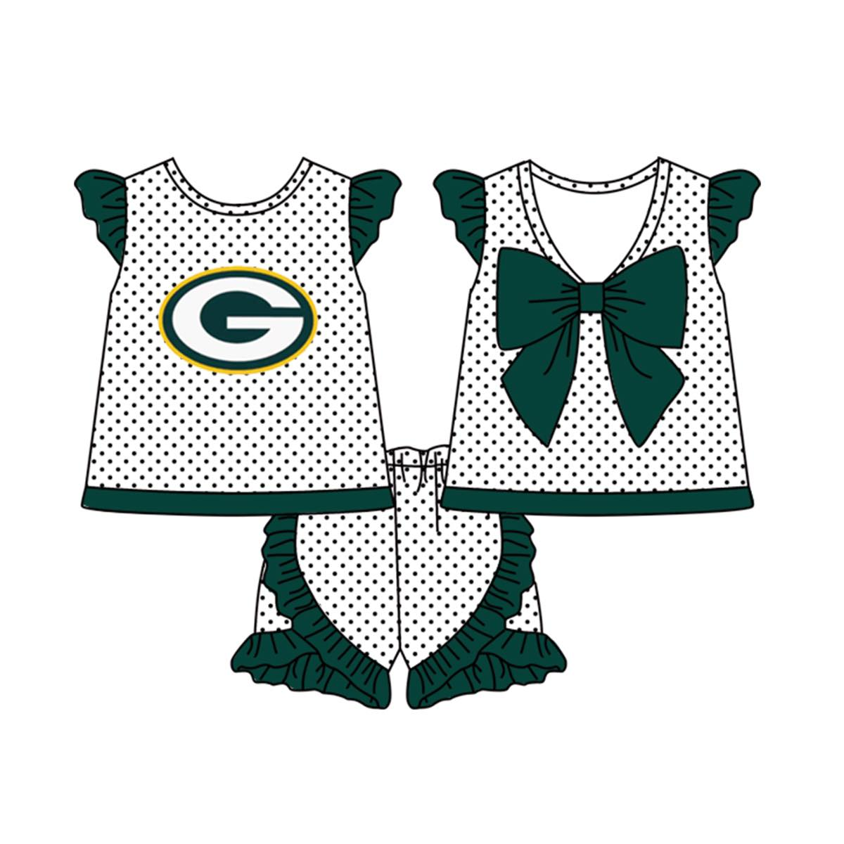 custom order MOQ:5pcs each design state girl summer outfit
