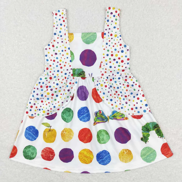 GSD0545 baby girl clothes caterpillar dress girl summer dress
