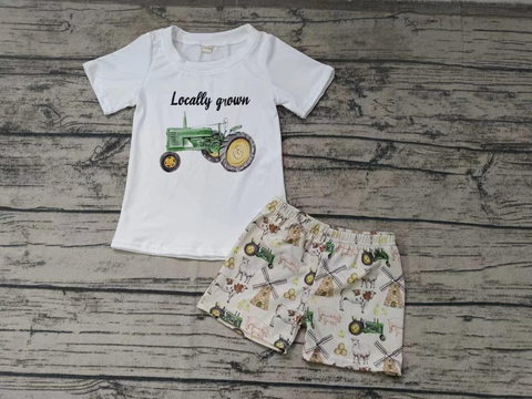 Custom order MOQ 3pcs each design toddler boy clothes boy summer shorts set 1