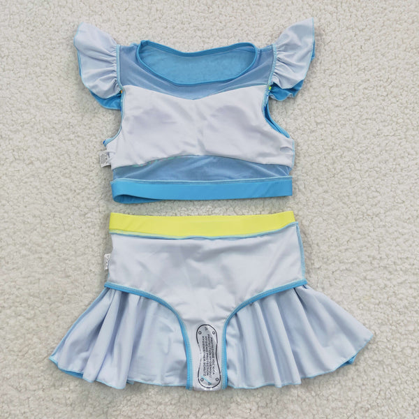 S0148 baby girl clothes princess girl swimwear toddler girl summer swimsuit