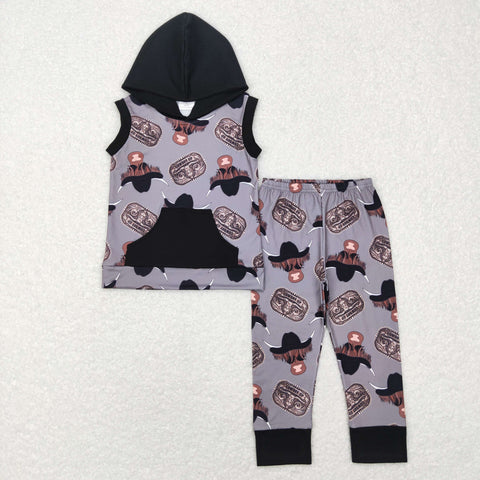 BSPO0069 baby boy clothes black boy hoodies outfits