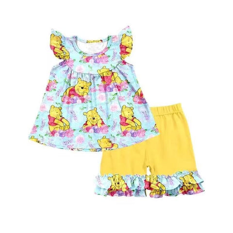 Order Deadline:18th May.Split order toddler clothes cartoon girl summer set