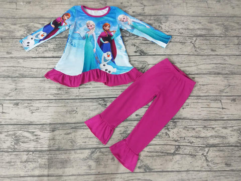 MOQ:5sets each design custom order baby girl clothes girl winter outfit 5