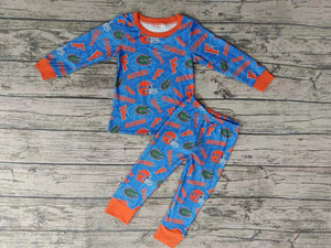 Custom order MOQ:5sets each design baby boy clothes state boy winter pajamas set 11