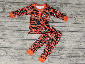 Custom order MOQ:5sets each design baby boy clothes state boy winter pajamas set