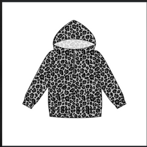 custom order MOQ:5pcs each design girl winter leopard coat