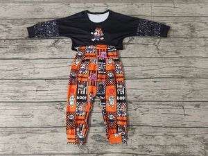 Custom order MOQ:3pcs each design toddler girl 2pcs winter outfit