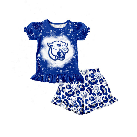 Custom order MOQ 3pcs each design tddler girl clothes state girl summer shorts set 6