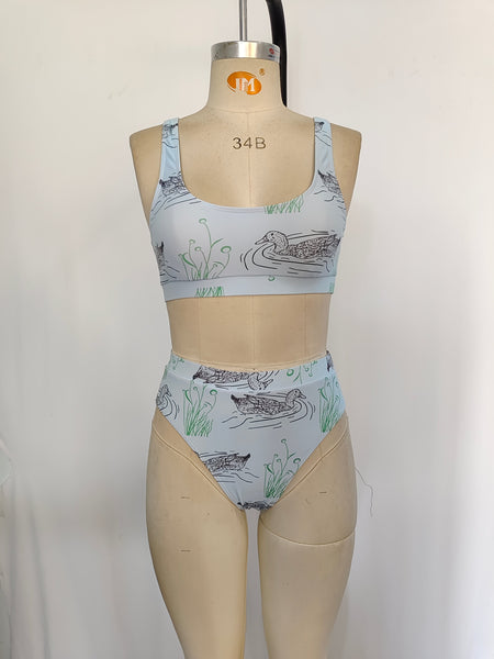 S0357 RTS adult clothes Adult mom mallard Summer Swimsuit adult bikini 1