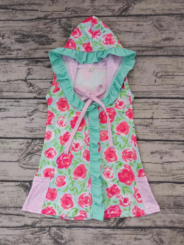 Order Deadline:19th May. Split order baby girl clothes girl summer cloak-milk silk1