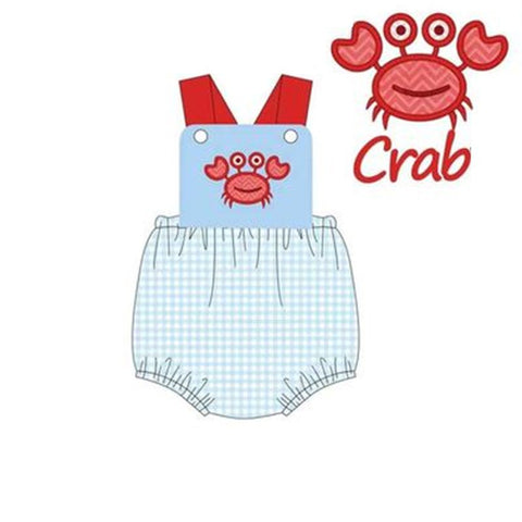 Order Deadline:20 th May.Split order toddler clothes crab boy summer bubble