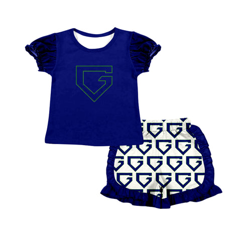 Custom order MOQ:5pcs each design baby girl clothes girl summer shorts set 300