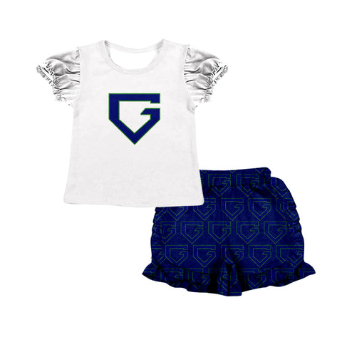 Custom order MOQ:5pcs each design baby boy clothes boy summer shorts set 303