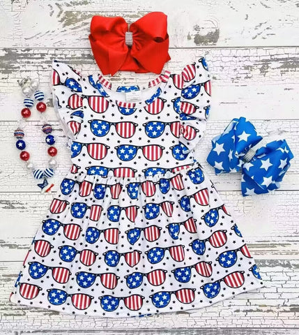 Order Deadline:20 th May.Split order toddler clothes 4th of july clothes girl summer dress