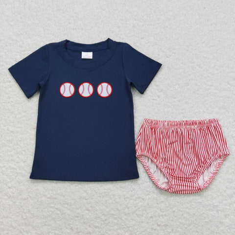 GBO0210 newborn baby clothes baseball outfit toddler baseball bummies set