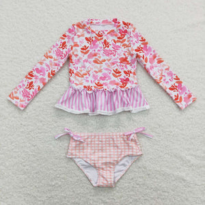 S0166 baby girl clothes girl swimsuit swimwear beach wear 1