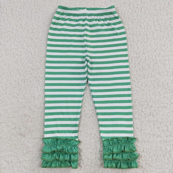 P0175 toddler girl clothes stripe christmas pant