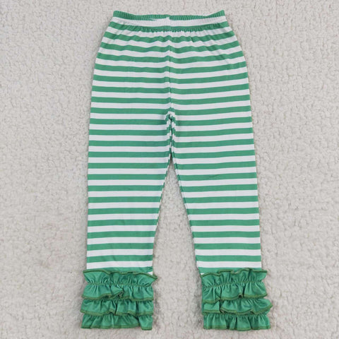 P0175 toddler girl clothes stripe christmas pant