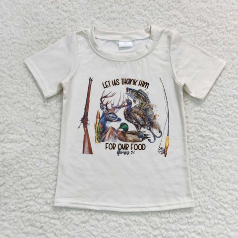BT0340 baby boy clothes mallard hunting boy summer tshirt