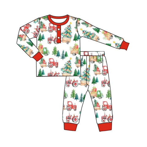 Custom order MOQ:3pcs each design baby boy clothes boy winter pajamas set 1