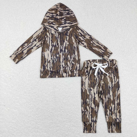 GLP1054 toddler girl clothes camo hunting hoodies outfit girl winter outfit