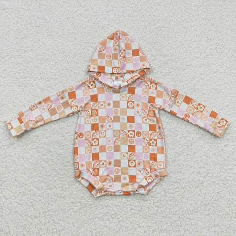 LR0271 baby girl clothes winter hoodies romper bubble