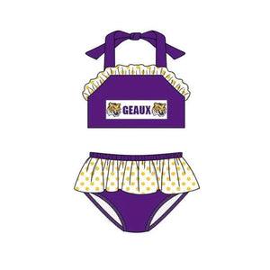 custom order MOQ:5sets each design baby girl clothes 2pcs swimsuit 1