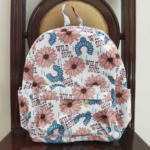 BA0080 toddler backpack flower girl gift back to school cow farm preschool bag