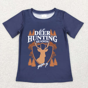 BT0439 toddler boy clothes deer hunting boy summer tshirt