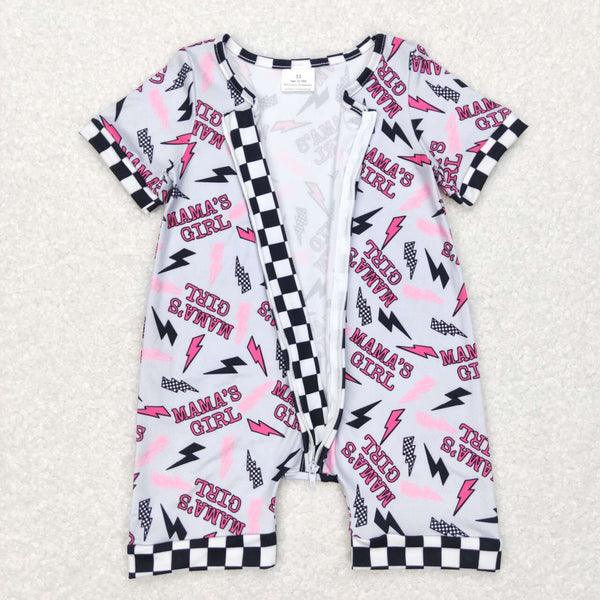 SR0562 baby boy clothes mama's girl mother's day clothes girl summer romper