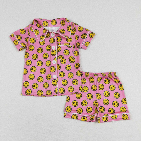 GSSO0380 toddler girl clothes girl summer pajamas set