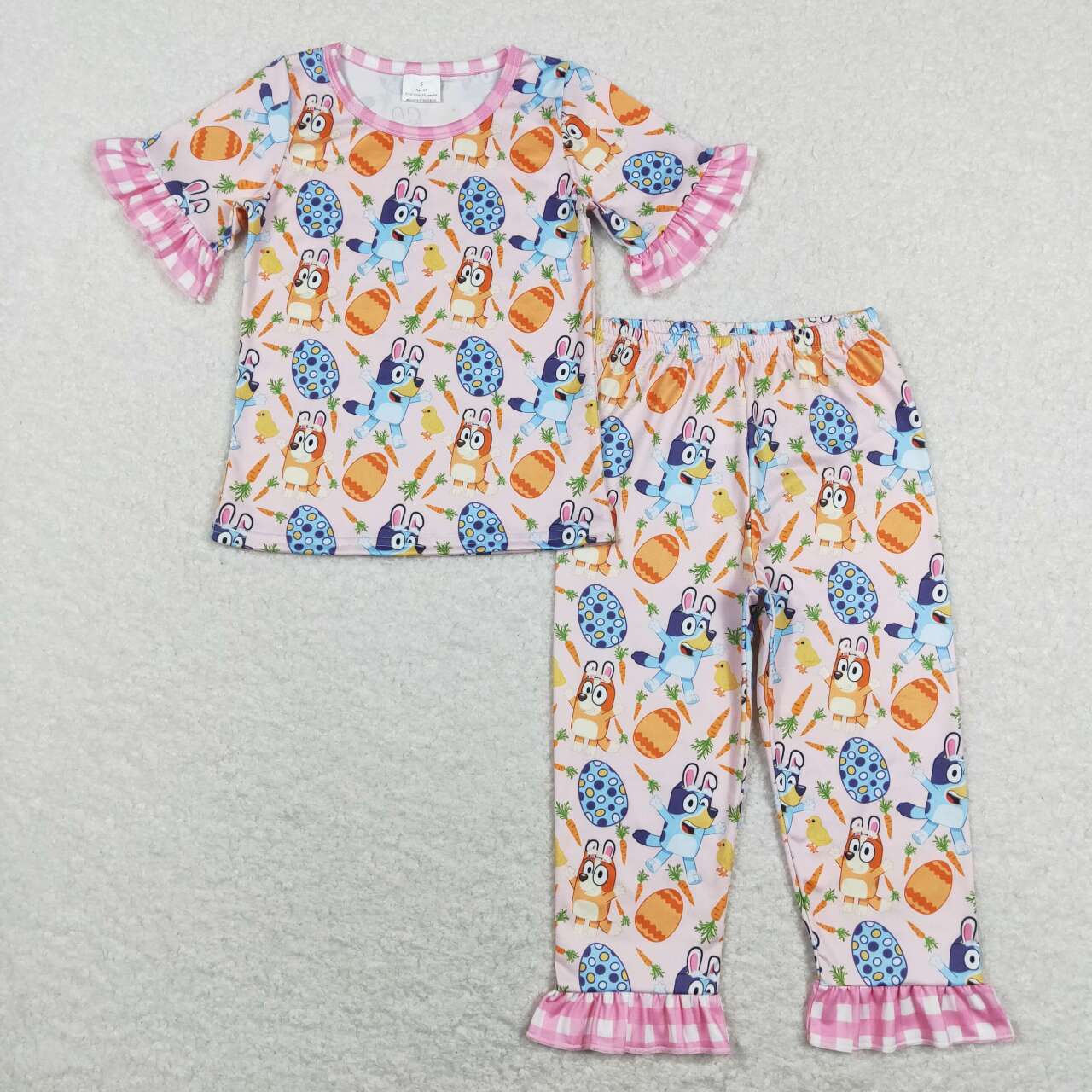 GSPO1253 baby girl clothes girl easter clothing set egg toddler easter clothes