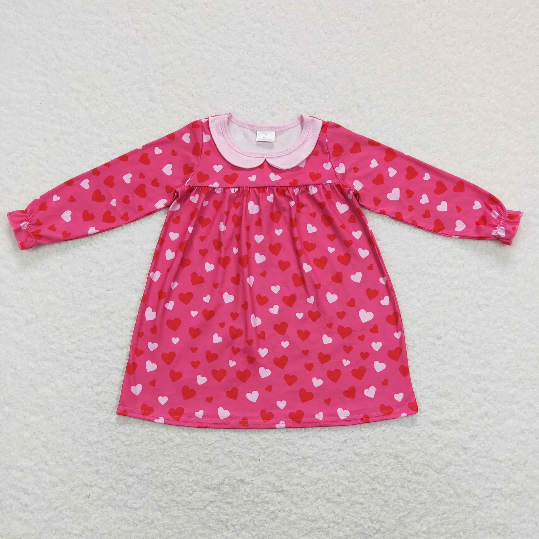 GLD0492 baby girl clothes heart baby Valentine's Day clothes toddler valentines day clothes