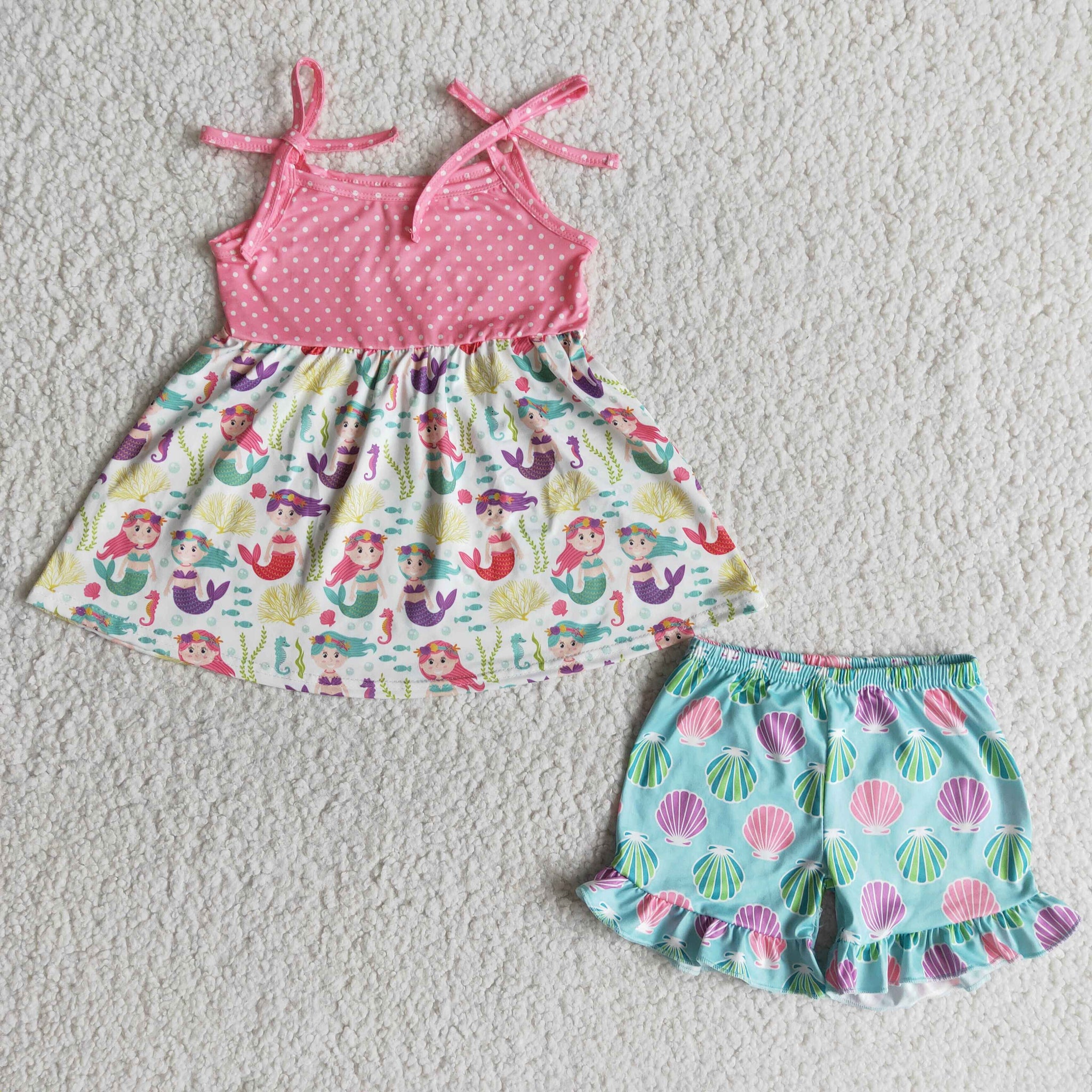 A16-9-2 girl clothes summer  sleveless  set-promotion 2024.4.22 $2.99