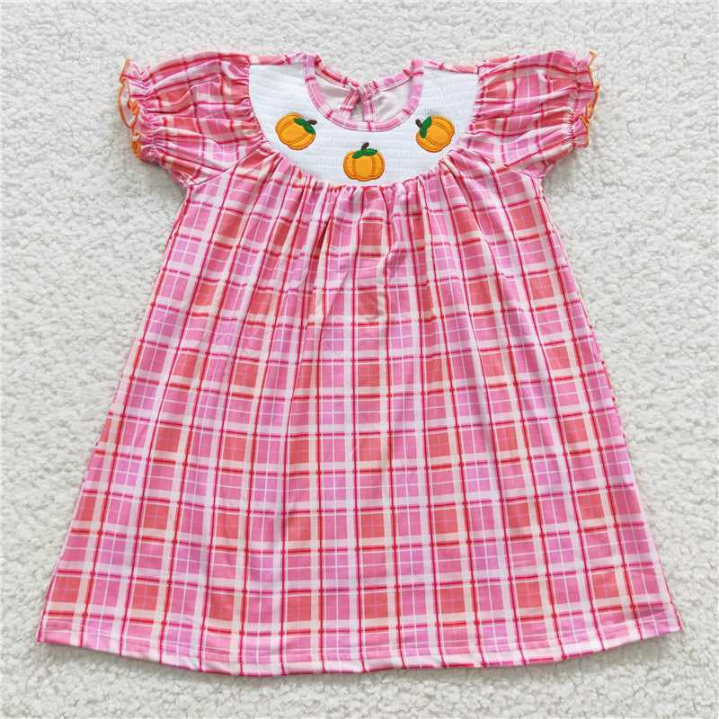GSD0423 kids clothing girl girl halloween dress girl smock dress